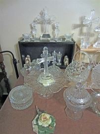 Some of glass and crystal items