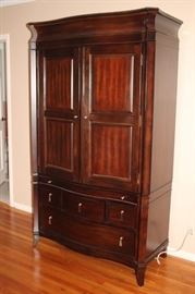 5 year old Master Bedroom Set with King Size Bed, Armoire, Dresser with Mirror and Nightstand