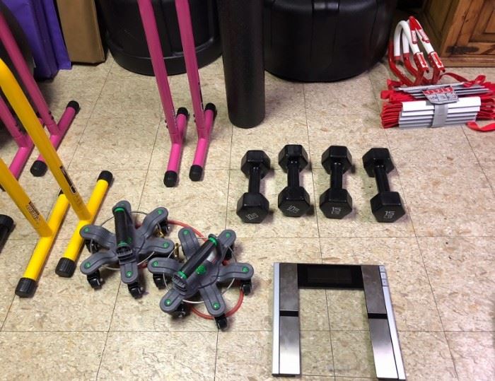 Parallettes, Free Weights and other Exercise Equipment