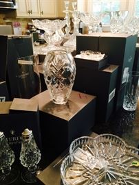 A large variety of Waterford Lismore Crystal, new in boxes!!!