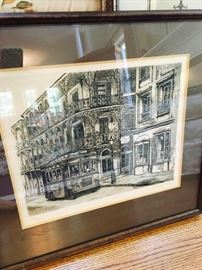 A variety of New Orleans framed, numbered and signed prints