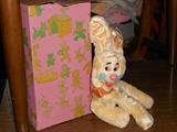 GUND SANI-FOAM STUFFED RABBIT.  A DISNEY DESIGN. VERY OLD