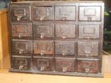 VINTAGE WOOD PARTS BOX