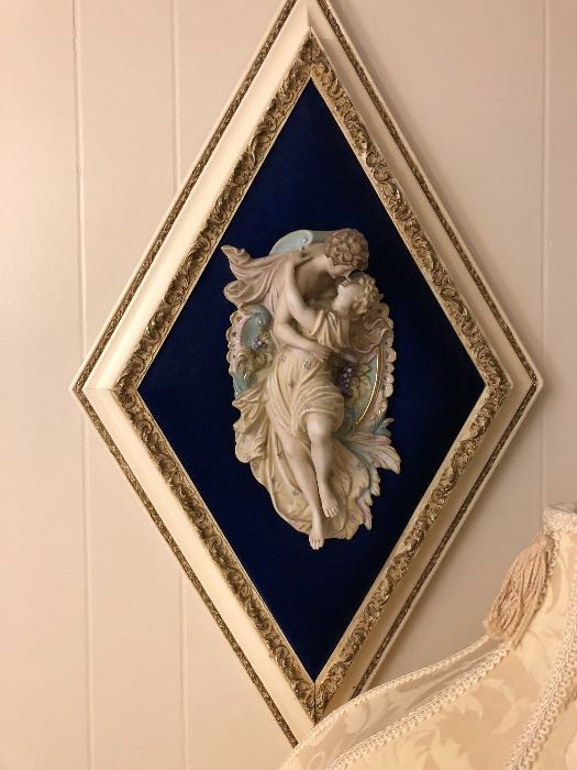 Italian framed relief