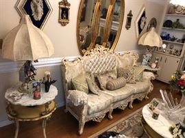 Italian Provencial Sofa. Has matching loveseat and chair