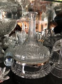 Crystal and Glass decanters and glass ware