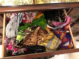 drawer full of scraves