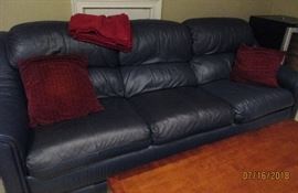 leather hide abed, sleeper sofa, 8'
