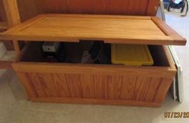 toy box 38" long, 22" deep, 16"high