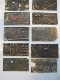 Vintage Coca Cola printing plates