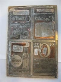 Vintage Coca Cola printing plate