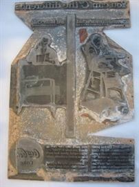 Vintage Coca Cola printing plate
