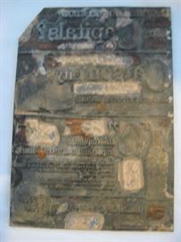 Vintage Coca Cola printing plate