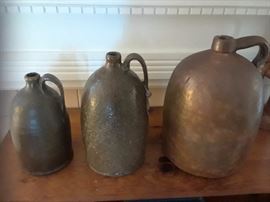 antique pottery jugs