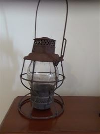 Central of Georgia railroad lantern glass ASIS