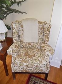 Chippendale style wing chair