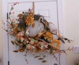 Fall door wreath