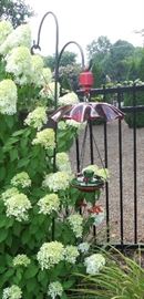 Shepard's hook; bird feeders