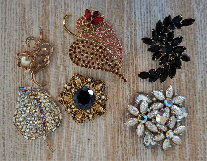 Some of the brooch selection