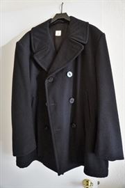 Navy pea coat