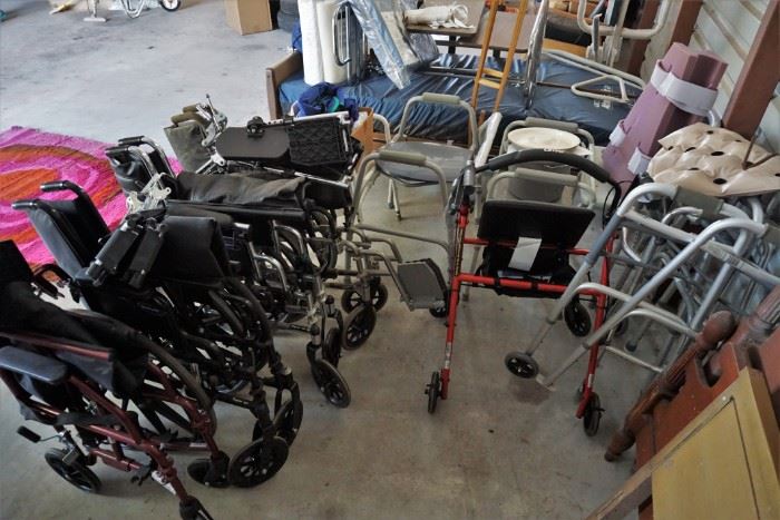 Wheelchairs and other elderly care items