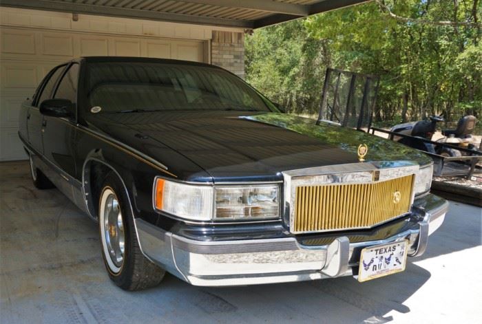 1995 Cadillac Brougham with approx 3000 miles - we will be taking sealed bids on the car and WILL NOT be sold prior to the sale