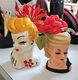 Vintage head vases