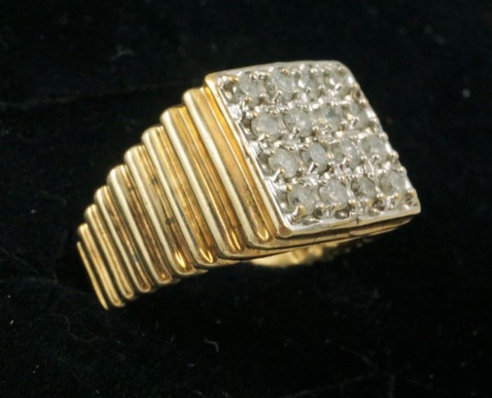 10k diamond ring - size 10