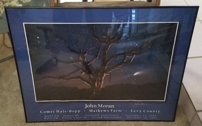 Signed John Moran poster