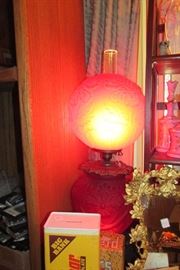 red lg wright gwtw lamp
