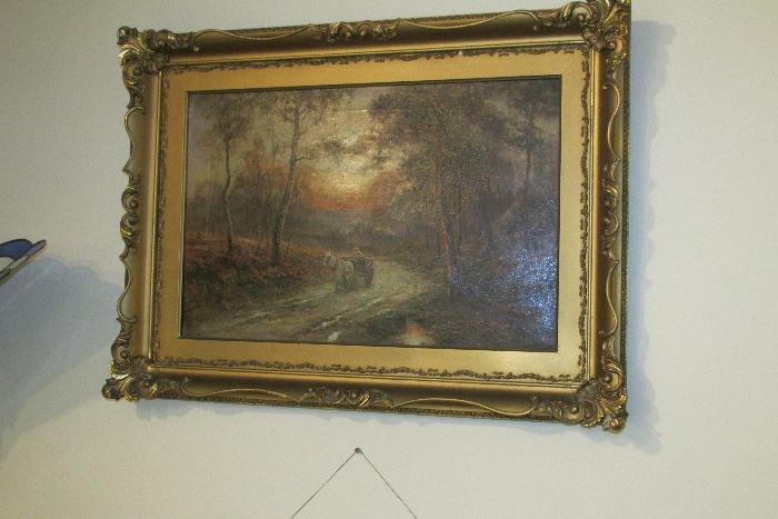 signed Earnest Charles Walbourn 1872 british oil on canvas