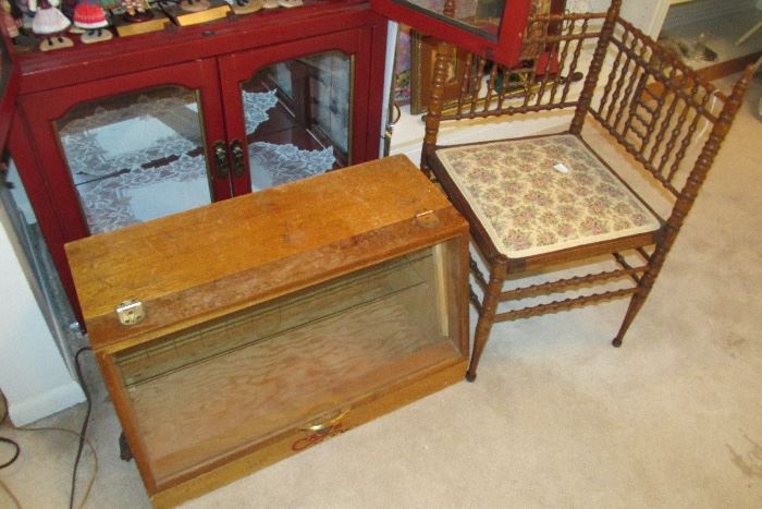 case knife case and corner chair victorian