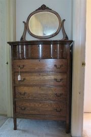 victorian oak dresser