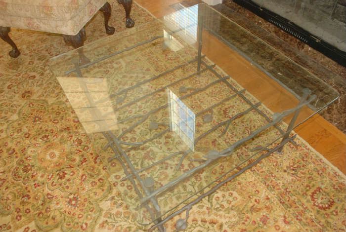 Glass Top Wrought Iron