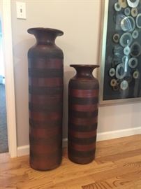 very tall and heavy urns