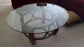 glass coffee table