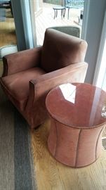 chair and side table (one of two)