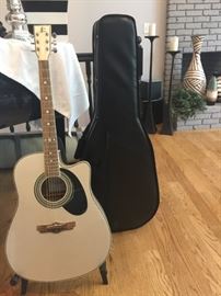 Paula Abdul guitar with case
