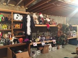 Christmas, Halloween and Wedding has exploded in my basement!