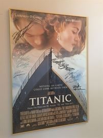 Autographed by cast and director, James Cameron, and Celine Dion.