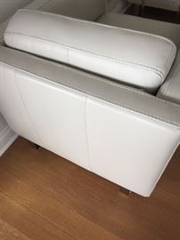 CLASSIC LEATHER SILVER CLUB/LOUNGE CHAIRS: Gorgeous, the MOST comfortable, sleek and chic, timeless. Dimensions: Height: 28". Width: 32". Depth: 41". Buy one or all. Excellent, pristine, clean condition. From the New York City Design Center. This ones a no brainer! Same or next day delivery available.