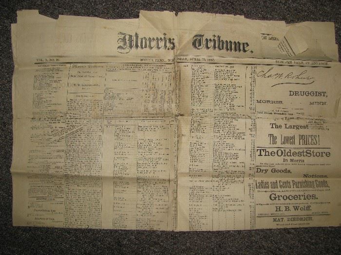 1885 newspaper