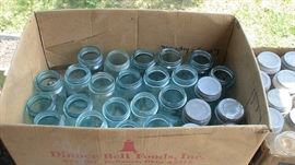Colored mason jars 