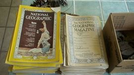 Vintage National Geographic Magazine collection from early 1900's
