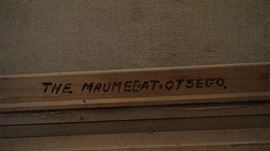 Earl North Haskins signed original painting  "The Maumee at Otsego"