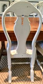 3. 6 Reproduction Swedish Gustavian Side Chairs (20'' x 22'' x 43'')