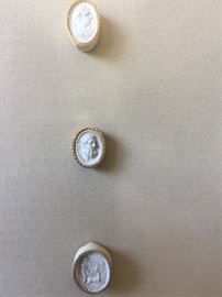 16. 8 Framed Antique Italian Intaglios Art (18'' x 22'')