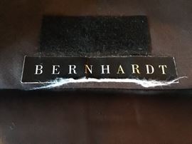 18. Pair of Bernhardt Brown Leather Chairs w/ Nailhead Detail (31'' x 32'' x 36'')