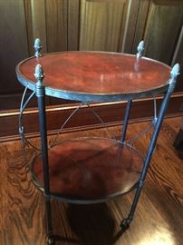19. Theodore Alexander Oval Side Table (12'' x 17'' x 26'')