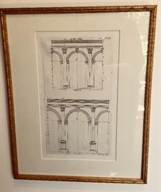 26. 4 Architectural Prints by Batty Langley c. 1730